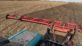 Работа ХТЗ с автопилотом Тримбл 750