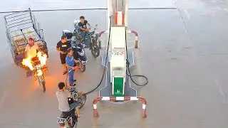 10 Extreme Moments Caught On Gas Station CCTV