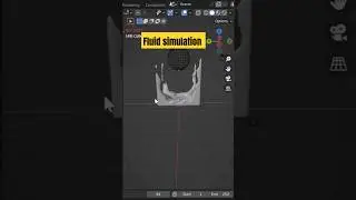 Fluid simulation in blender|less than 1 minute #blender #animation #shorts
