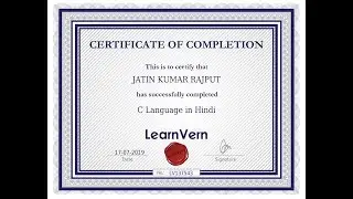 How to get Free C Language Certificate | C Programming Professional Course | Full Information