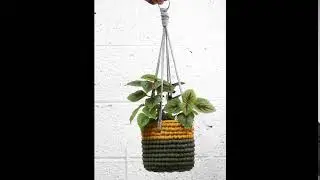 Crochet Single Plant Holder | מנשא סרוג לעציצים