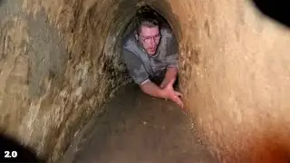 7 Foot Guy Inside the Claustrophobic Vietnam War Tunnels!
