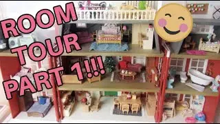 Room Tour Series Part 1 - LPS - Calico Critters Mansion- Toys