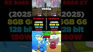 RX 9060 XT 8GB VS RX 9060 XT 16GB 