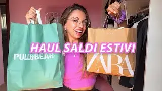 Shopping con i SALDI ESTIVI e TRY ON HAUL 🛍 Zara, Pull&bear