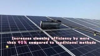 Photovoltaic panel cleaning roller brush