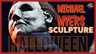 Sculpting MICHAEL MYERS from HALLOWEEN movie | Mixed-Media Sculpture | Time-lapse | Polymer Clay