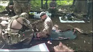 Волокуши для эвакуации пострадавшего, пробуем в деле.