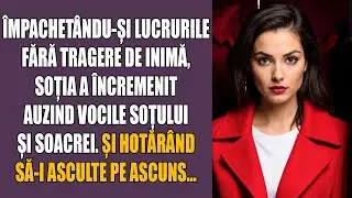 Împachetându-și lucrurile fără tragere de inimă, soția a încremenit auzind vocile soțului și soacrei