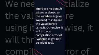 What are the default values assigned to variables and instances in java || INTERVIEW VIVA #shorts