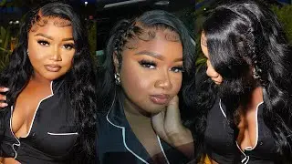 CRISS CROSS RUBBERBAND WITH FISHTAIL BRAID FRONTAL WIG INSTALL | TINASHE HAIR | Kathy Odisse