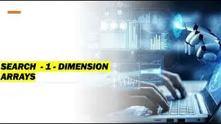 WebCube Channel | How to write a Search in 1 - Dimension Arrays. #java #programming #video