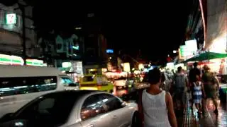 Walking along the street of Patong @ Night Thailand, Phuket