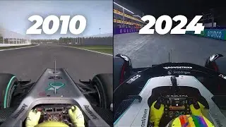 Evolution of Mercedes in F1 Games (2010-2024)