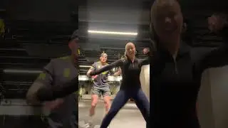 #EternityTonight music video is out now!!! Celebrating with a workout ❤️‍🔥 #juliebergan #eurodance