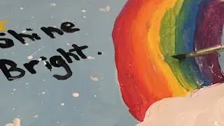 Painting a 🌈Rainbow🌈! | Sophia’s Art Studio |