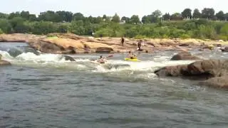 James River Canoe Hollywood Rapids 3 iPhone 4 Video