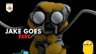 Jake Goes Dark: A 3D Sculpting Timelapse