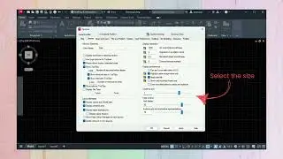 How to change CROSSHAIR SIZE in AutoCAD?