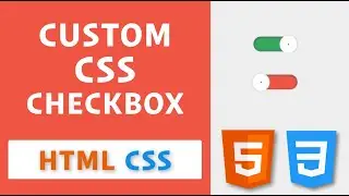 Custom CSS Checkbox / How to Create an Animating Checkbox with HTML and CSS