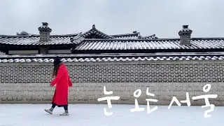 눈 오는 서울을 무작정 걷는 브이로그 | 창덕궁 후원 투어 | 갑분 평양냉면 | winter in seoul