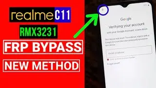 Realme C11 2021 Rmx3231 Frp/Google Lock Bypass Without PC/RMX3231 Frp Bypass