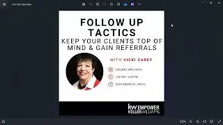 Follow Up Tactics with Vicki Carey