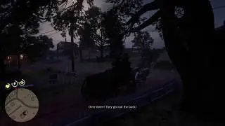 Red Dead Redemption 2 - Glitch - Arthur is too busy messing with his gun to shoot