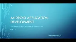 Android Application PHP MYSQL Server III   YouTube