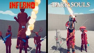 INFERNO TEAM vs DARK SOULS TEAM - Totally Accurate Battle Simulator | TABS