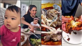 Elisya Sandha Masak Simple Untuk Lunch || Shiela Rusly Masak Ketam Kari Kering