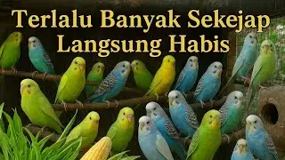 Reaksi Burung Parkit ketika diberi Kangkung dan Jagung Muda