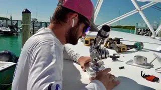 Saws, Screw Guns, New Outriggers, and Boat Work on 37' Freeman