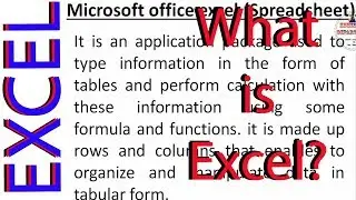 What is Ms Excel & Its features? by Kshedang [Nepali]