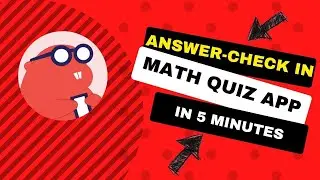 Answer-check functionality | Thunkable Math Quiz App | codeswept
