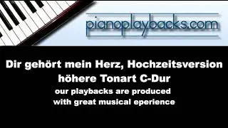 Dir gehört mein Herz, Hochzeitsversion (Tarzan) Playback Instrumental Demo C-Dur