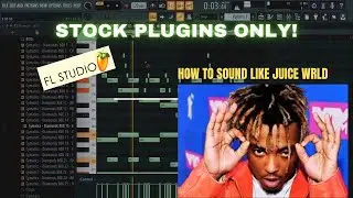 [FREE FLP] How To Make Juice WRLD Type Beat Using Stock Plugins | FL Studio Tutorial | Free Download