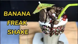 BANANA FREAK SHAKE RECIPE 
| Milkshake | ~summer series ~ banana 🍌 milkshake