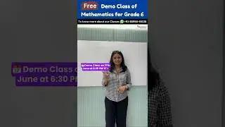 🚀 Free Demo Class for Mathematics - Grade 6 🧠📚 | Joined Our Top Mentor 👨‍🏫 #olympiadsuccess #shorts