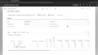Business Central short: Use Configuration Package to export data from multiple tables at same time
