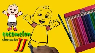 How to draw JJ | Cocomelon baby boy art @drawurfav8813 #pencilsketch #cartoons #drawing #easytodraw