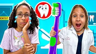 Gatinha das Artes em histórias para crianças sobre cuidados com os dentes |Stories about Health Care