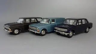 Советские модели ВАЗ и Москвич после реставрации | Тантал-Агат | Soviet DieCast after restoration