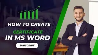 How to create certificate in ms word video#102