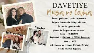 Davetiye Musa ve Celina Almanya Hannover 16.11.2024