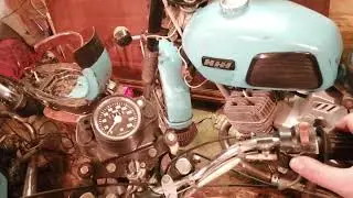 Кнопка аварийного запуска на мотоцикле Иж Планета 5