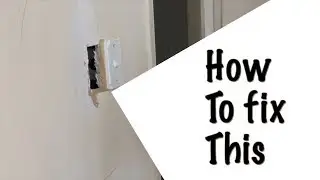 How to repair a hole in drywall / быстрый ремонт гипсокартона /