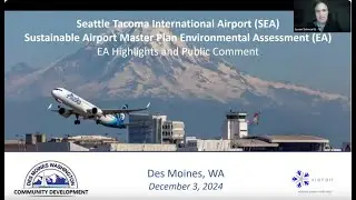 City of Des Moines Sustainable Airport Master Plan Public Meeting December 3, 2024