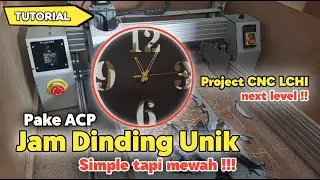 Mesin Ukir CNC Aluminium | Membuat Jam Dinding Unik, Cutting menggunakan CNC Router