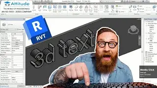 How to make 3D Text in Revit || Attitude Academy